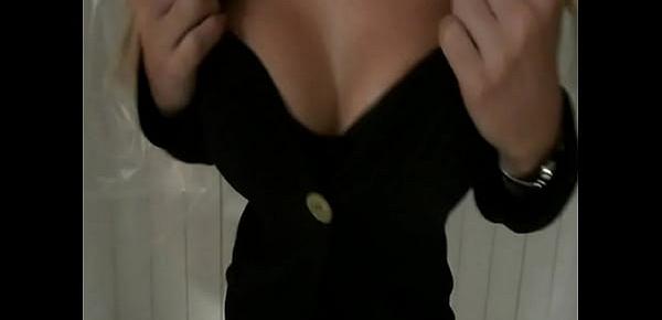  sexy striptease from busty girl